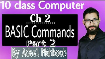 GW BASIC Commands | PART 2 | 10 Class Computer Chapter 2