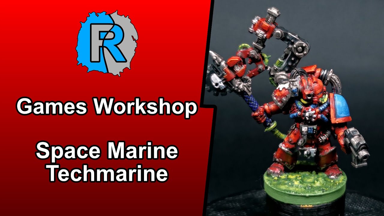 Warhammer 40K starter set - Painting a Space Marine with just 5 paints 