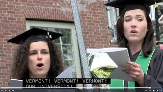 University of Vermont 2019 gradiuation ceremony UNIVERSITAS V  MONTIS