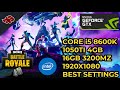 Fortnite SEASON 6 BENCHMARKS | Core i5 8600k | 16GB 3200MHZ | GTX 1050TI 4GB | BEST SETTINGS | 1080P