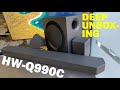 Samsung hwq990c soundbar of 1114 channels tear down  deep unboxing  hwq995gc