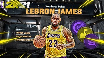 *NEW* BEST LEBRON JAMES BUILD IN NBA 2K21! GAMEBREAKING BUILD IN 2K21 CURRENT GEN