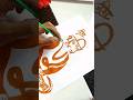 hanuman ji drawing with🚩 जय श्री राम 😍 #drawing #shorts #jaishreeram