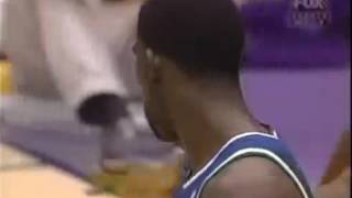 '98: Kobe posterizes Shawn Bradley after Michael Finley's emphatic dunk also ft. Shaq, Eddie Jones