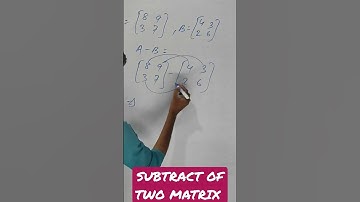 SUBTRACT OF TWO MATRIX