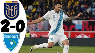Ecuador vs Guatemala 2-0 GOLES y RESUMEN | Amistoso 2024