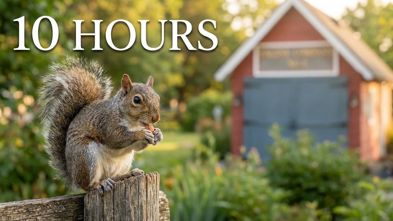 Busy but Peaceful: 10+ Hours of Garden Life at the Firehouse 🐦🐿️🏡