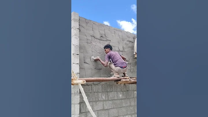 Beautiful ✅ wall plastering methods #shortvideo #shortsfeed #construction #plaster #wallplaster