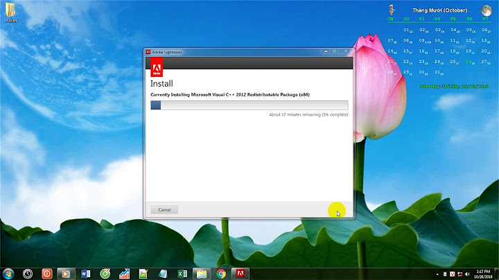 Hướng dẫn cài đặt adobe lightroom cc
