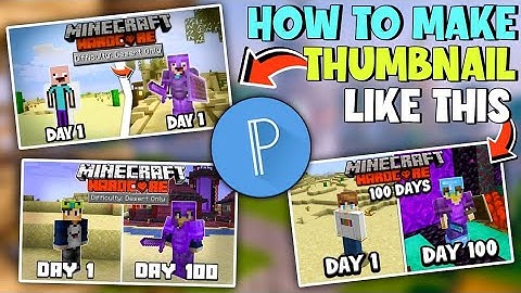 Make Minecraft 100 DAYS THUMBNAIL Within Just 2 Minutes... (Easiest Trick Ever) 😉