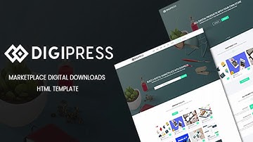 DigiPress - Marketplace Digital Downloads HTML Template | Themeforest Website Templates and Themes