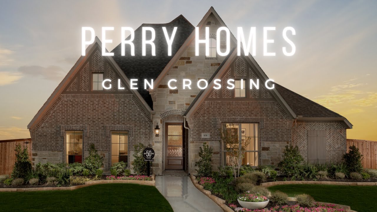 Perry Homes Model in Glen Crossing Celina Tx YouTube