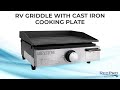 RV Griddle With Cast Iron Cooking Plate