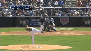 2011/09/04 Latos' eight strikeouts