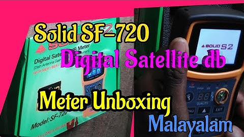 Solid SF-720 Digital Satellite db Meter Unboxing