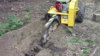 Trenching in Conduit and Pulling Wire to a Backyard Pavilion