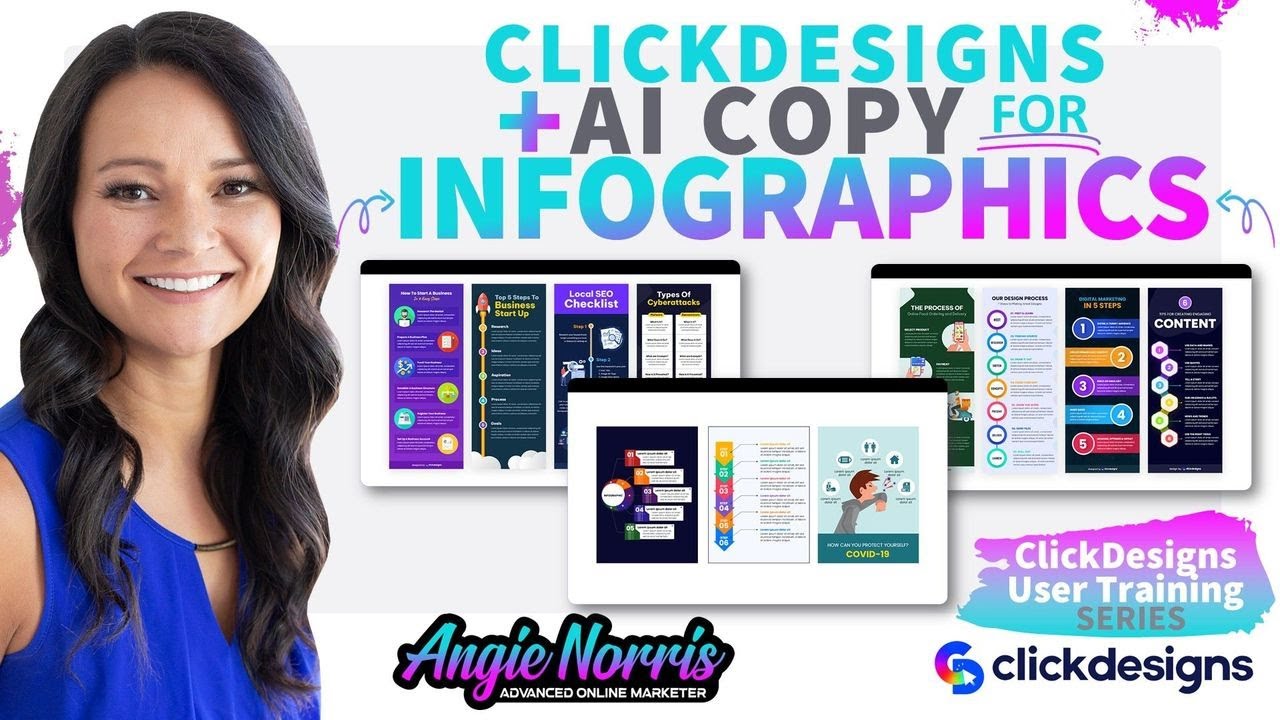 ClickDesigns + AI Copy for Infographics