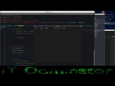 Python GUI: [Gtk 3 + Glade] - GtkDrawingArea 1 - Setup