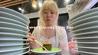 🍣 Experiencing my first Kura Revolving Sushi Bar