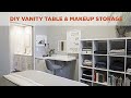 Small Bedroom Storage: DIY Vanity and Makeup Table - HGTV Small Bedroom Storage: DIY Vanity and Makeup Table - HGTV