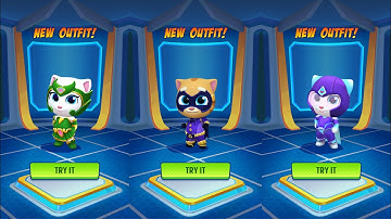 Talking Tom Hero Dash - Gameplay Walkthrough Part 37 - Emerald Angela,Midnight Ginger (iOS, Android)