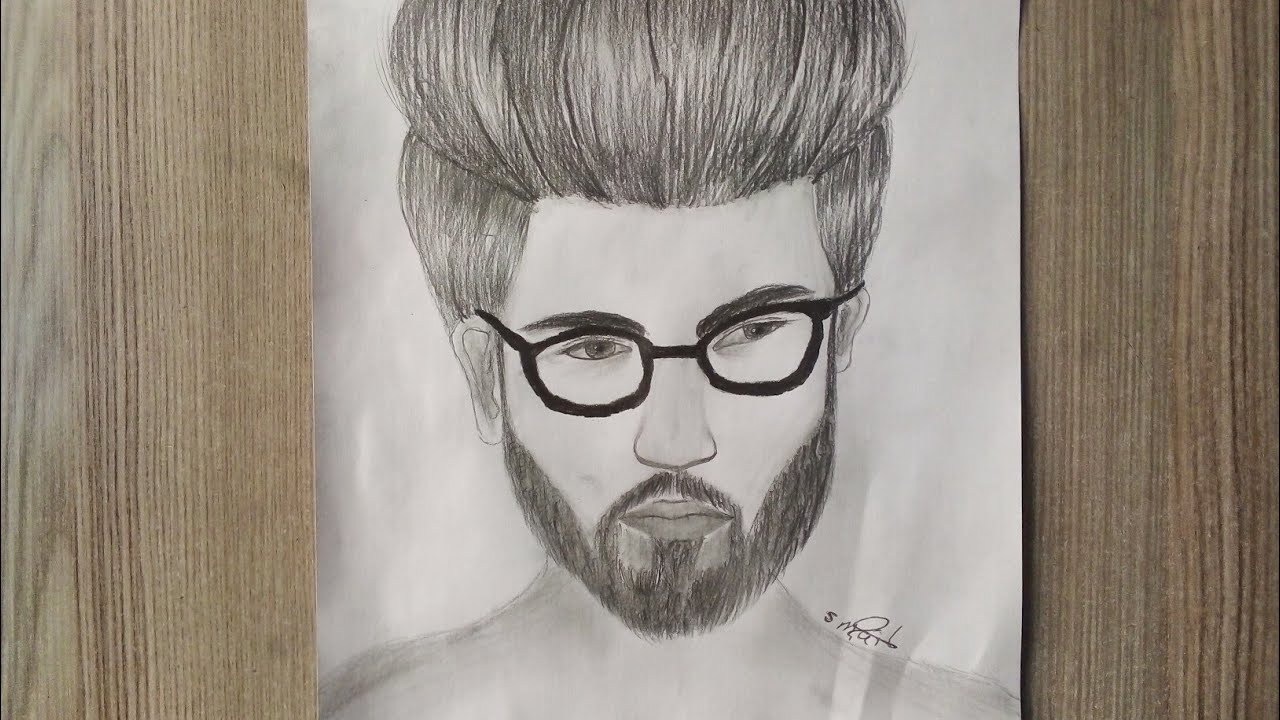 كيفية رسم رجل يرتدي نظارات  بقلم Smaîl Hisî