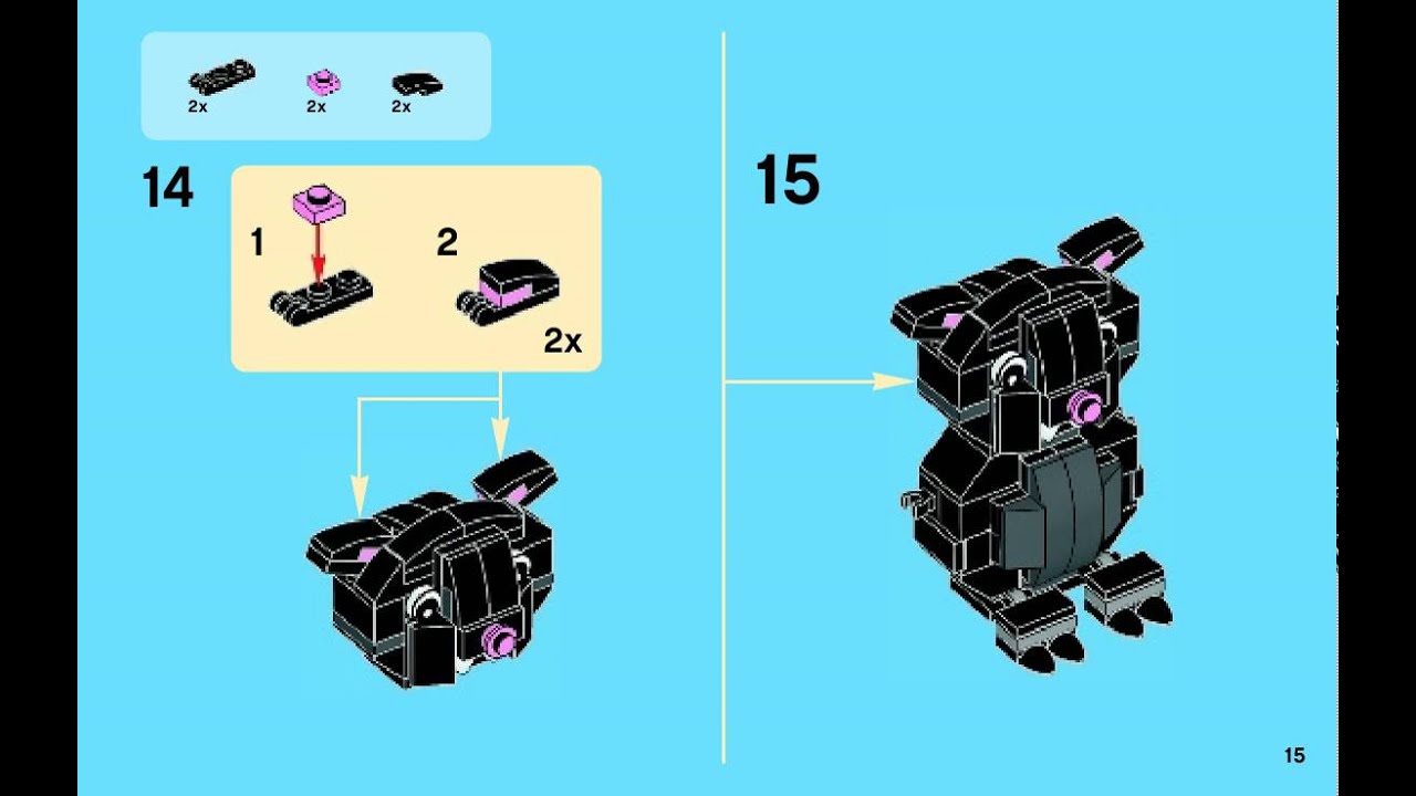 Bauanleitungen lego 40090 - Halloween Fledermaus 40090