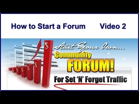 How to Make Money Online | How to Start a Forum - Video 2
