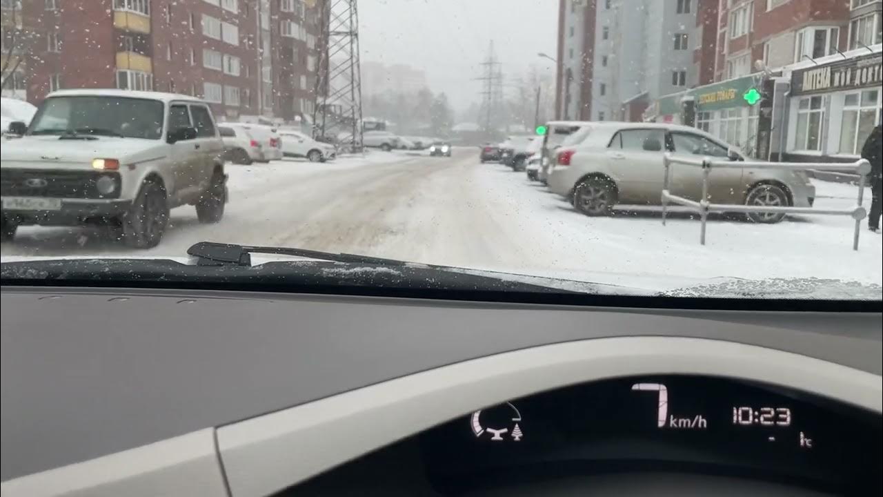 Выбор зимней резины Nokian Nordman 8, на дороге в снег. - YouTube