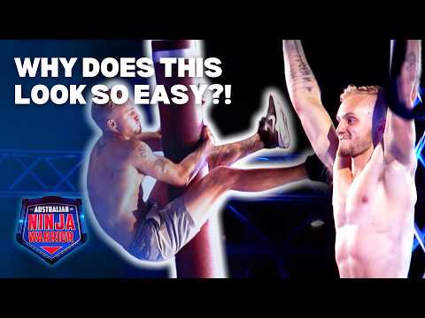Well... THAT’S one way to celebrate 😂 | Australian Ninja Warrior | Compilation