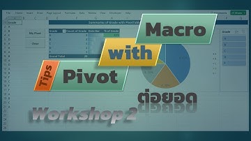 สอน Excel: PivotTable อัตโนมัติ [Workshop2] ตัวอย่างการพัฒนาเพื่อต่อยอด