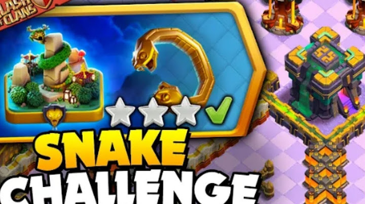Easily 3 star Snake it back Challenge (clash of clans)