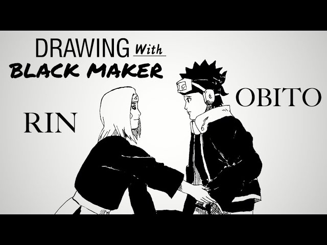 Drawing Anime - Obito Uchiha With Black Dye (@muhaidin)