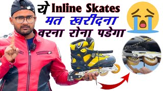 Don`t Buy  inline skating 😭| Cheap inline  in hindi  | how to do inline  | Inline skating | inline screenshot 1