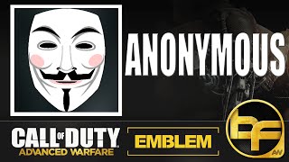 COD Advanced Warfare Emblem Tutorial #159 - Anonymous Mask
