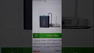 Oakter mini UPS Basic for wifi router broadband moderm | supports 12v-2A