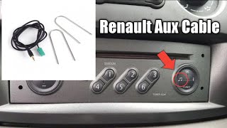 resterend informatie onbekend Renault Aux Adapter Cable Installing - Update list aux Scenic 2 DIY -  YouTube