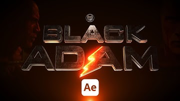 Element 3d tutorial | Black Adam Title After effects