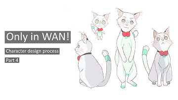 Character design process Part 4 | Original Anime "Only in WAN" (Clip Studio Paint)