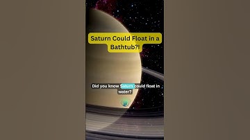 Saturn Could Float in a Bathtub?! 🛁🪐 #saturn  #float  #water  #gasgiant