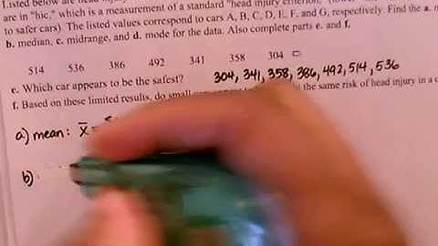 MATH 2133 Sec 3 2 Measures of Center