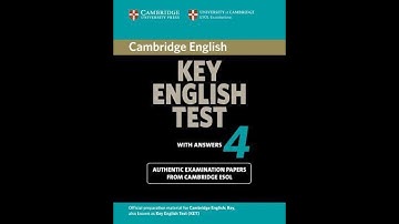 CAMBIDGE KEY ENGLISH TEST 4 - LISTENING TEST 3 PAPER 2