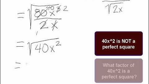 College Algebra Prerequisite - Use Quotient Rule to Simplify Radicals Example 2