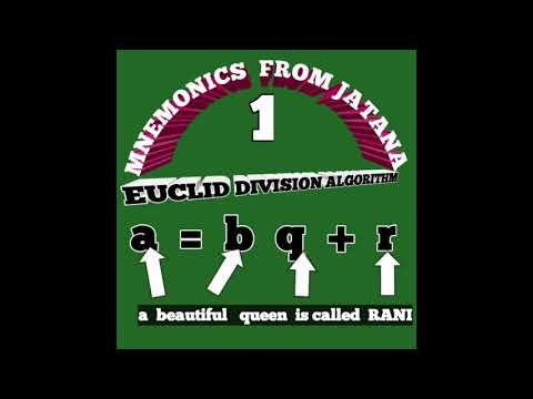 EUCLID'S DIVISION ALGORITHM :LEARN WITH MNEMONICS