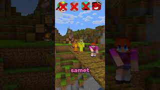 Minecraft'ta Köprü Yarışması Yaptık !! #shorts