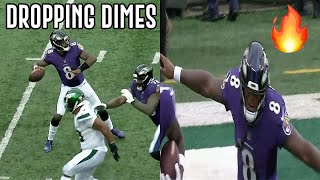 Lamar Jackson is DROPPING DIMES...🔥  FULL Highlights vs New York Jets