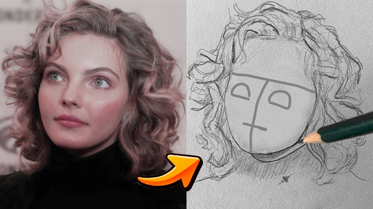 Bringing life to drawing faces with the Loomis method