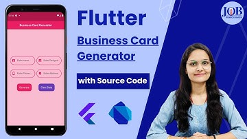 Flutter | Business Card Generator App Tutorial For Beginners | Android Studio