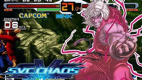 SNK vs. Capcom: SVC Chaos [60fps] Hardest-Violent Ken No Lose ALL