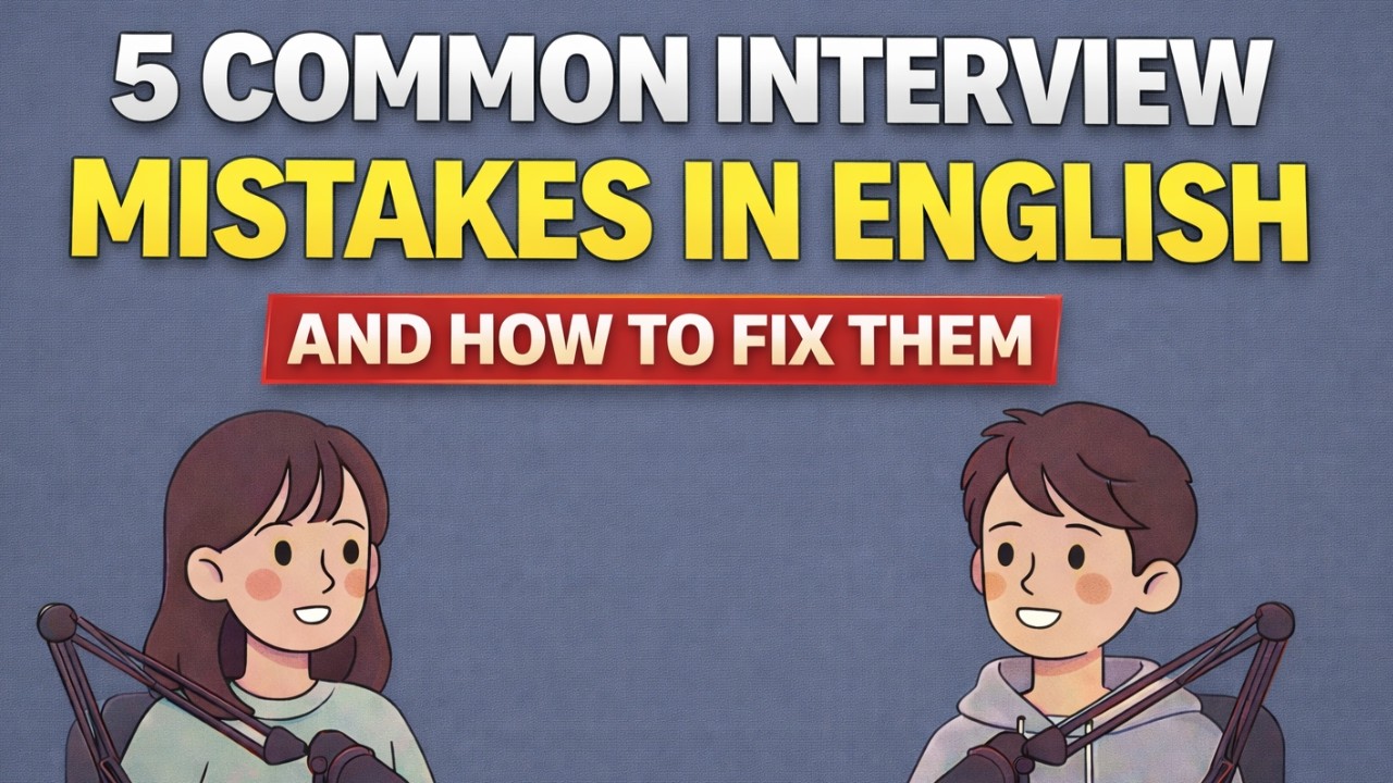 5 Common Interview Mistakes in English (And How to Fix Them)